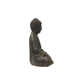Iron Rustic Sitting Buddha Gautama Amitabha Shakyamuni Statue ws3567S