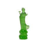 Green Crystal Glass Standing Ru Yi Bodhisattva Kwan Yin Statue ws3656S