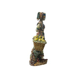 Chinese Porcelain Qing Style Dressing Birds Baskets Lady Figure ws3704S