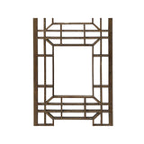 Vintage Restored Oriental Zen Geometric Wood Wall Panel ws3774S