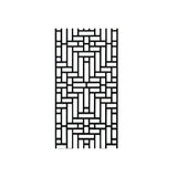 Distressed Brown Grayish Marks Rectangular Wood Geometric Pattern Wall Panel ws3775S