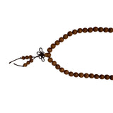 Long Oriental Brown Sandalwood Beads Hand Rosary Praying Chain ws3826S
