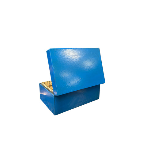 Light Blue Rectangular Box Large Oriental Round Hardware Bright Blue Rectangular Container Box ws ...