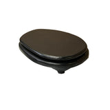 4.25" Black Wood Uneven Oval Shape Display Stand Riser Easel ws4104S