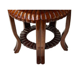 7" Light Brown Wood Round 8.5"Tall 5 Legs Display Stand Riser ws4199S