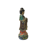 Chinese Stone Carved Color Dressing Paint Bodhisattva Statue ws4516S