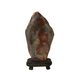 Chinese Shou Shan Stone Carved Tree Scenery Display Figure ws4670S