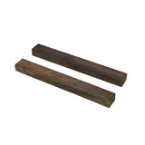 Chinese Pair Natural Wood Grain Patina Rectangular Paperweights ws4679S