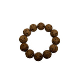 Sandalwood Coin Pattern Carving Beads Hand Rosary Praying Bracelet ws4686S