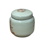 Orient Off White Courthouse Dressing Ladies Floral Graphic Porcelain Jar ws4705S