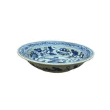 6.5" Handmade Porcelain Charger Plate Blue White Ancient Dragon Graphic ws4716S
