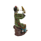 Chinese Porcelain Qing Style Dressing Music Lady Figure ws4774S