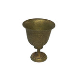Handmade Brass Metal Color Floral Motif Cup Shape Display ws4793S