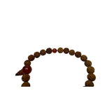 Light Brown Seed Carving 23 Beads Hand Rosary Praying Chain ws4858S