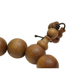 Chinese Brown Sandalwood Beads Hand Rosary Praying Bracelet ws4877S