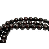 Dark Brown Wood Grain 108 Beads Hand Rosary Praying Chain ws4880S