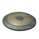 23.5" Vintage Oriental Mixed Metal Round Gong Display ws4910S