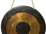 8.25" Vintage Oriental Mixed Metal Round Gong Display ws4911S