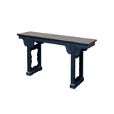 Chinese Dark Brown Black Huali Rosewood Ming Style Altar Table ws4938S