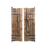 Chinese Vintage Iron Hardware Door Gate Wall Tall Panel ws4983S