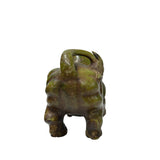 Natural Green Mix Stone Ox Cow Fengshui Artistic Decorative Figure ws5031S