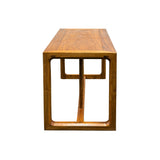 Solid Wood Light Brown Minimalistic Low Bench Coffee Table ws5066S