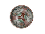 Vintage Asian Round Polychrome Enamel Scenery Graphic Porcelain Bowl ws5069S