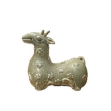 Vintage Celadon Floral Pattern Ceramic Ancient Chinese Style Art Figure ws5085S