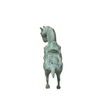 Chinese Rustic Oxidized Patina Color Ancient Style Horse Metal Figure GB006S