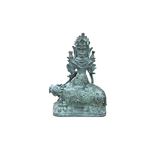 Chinese Rustic Oxidized Patina GuanYin Bodhisattva Metal Buddha Statue GB001S