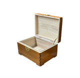 Chinese Medium Brown Rectangular Camphor Wood  Storage Box Chest GB040S