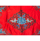 Vintage Chinese Red Silk Auspiciousness Embroidery Tapestry Art GB106S