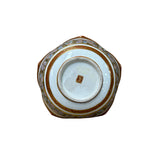 Oriental Flower Star Shape Porcelain Plates Golden Scenery Graphic GB192S