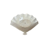 Oriental Fan Shape Porcelain Display Art Plates Golden Scenery Graphic GB194S