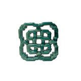 Chinese Eternal Knot Green Mix Glaze Wall Floor Clay Tile GB223S