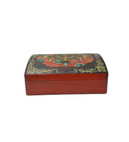 Oriental Rectangular Black Color Kirin Dragon Accent Box GB608S