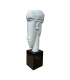White Artistic Modern Fiber Glass Figurative Display Sculpture Art GB626S