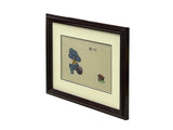Vintage Embroidery Puppy Dog Rectangular Framed Art GB664S