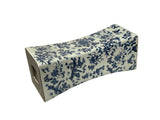 Chinese Blue White Porcelain Flowers Pillow Shape Display Art GB665S