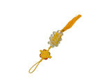 Golden Yellow Clear Resin Crystal Cut Beads Tassel Art GB742S