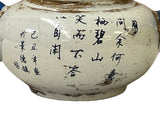 Oriental Zisha Clay White Glaze Scenery Graphic Display Art Teapot GB782S