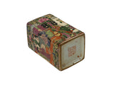 Vintage Chinese Square Floral Bird Figural Graphic Porcelain Holder GB842S
