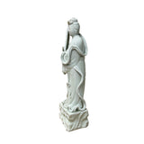 Vintage Off White Porcelain Standing Bodhisattva GuanYin Statue GB858S