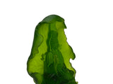 6.5" Lime Green Frosted Crystal Glass Bodhisattva Guanyin Figure GB890S