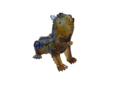 Mixed Color Crystal Glass Mythical Pixiu Fengshui Art Figure GB891S