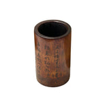 Chinese Bamboo Running Script Calligraphic Brush Pen Holder Art GB299S