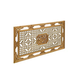 Chinese Rectangular Flower Birds Geometric Wood Wall Decor Panel ws3196S