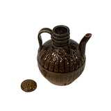 Chinese Ware Brown Glaze Pattern Ceramic Jar Vase Display Art ws3022S