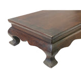 Chinese Brown Wood Rectangular Table Top Stand Display Easel ws3025S