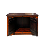 Chinese Orange Tibetan Elephant Horse Sideboard Console Table Cabinet cs7610S